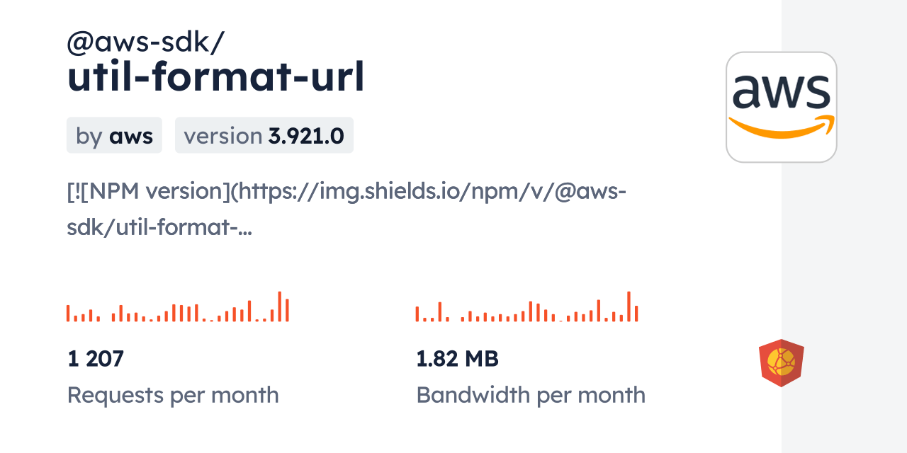 awssdk/utilformaturl CDN by jsDelivr A CDN for npm and GitHub