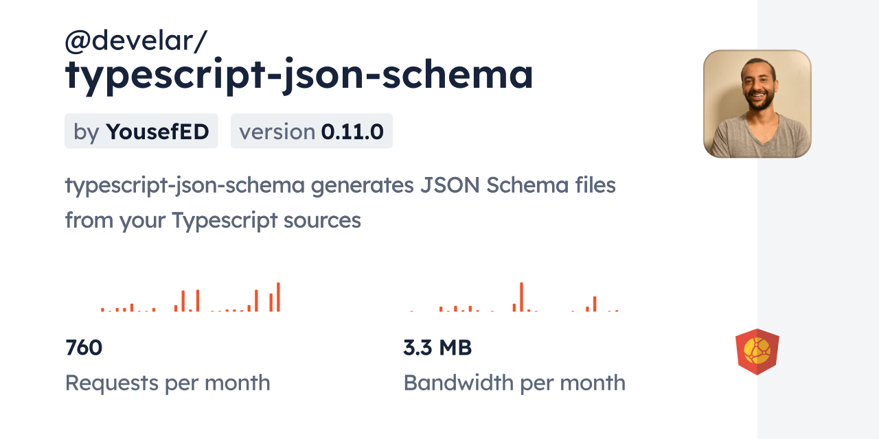 develar/typescriptjsonschema CDN by jsDelivr A CDN for npm and GitHub
