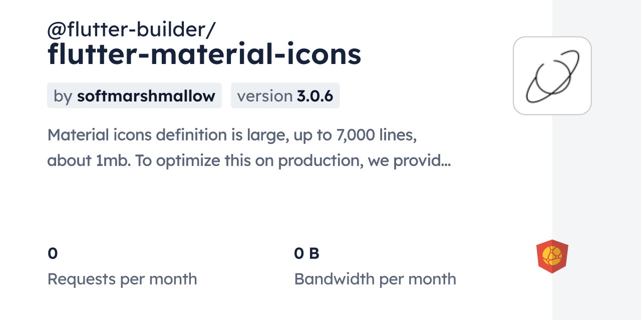 flutterbuilder/fluttermaterialicons CDN by jsDelivr A CDN for npm