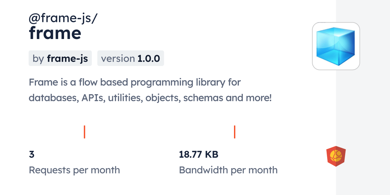 framejs/frame CDN by jsDelivr A CDN for npm and GitHub