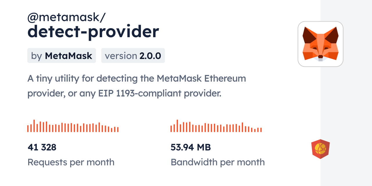 metamask/detectprovider CDN by jsDelivr A CDN for npm and GitHub