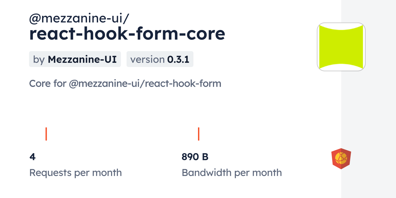 mezzanineui/reacthookformcore CDN by jsDelivr A CDN for npm and