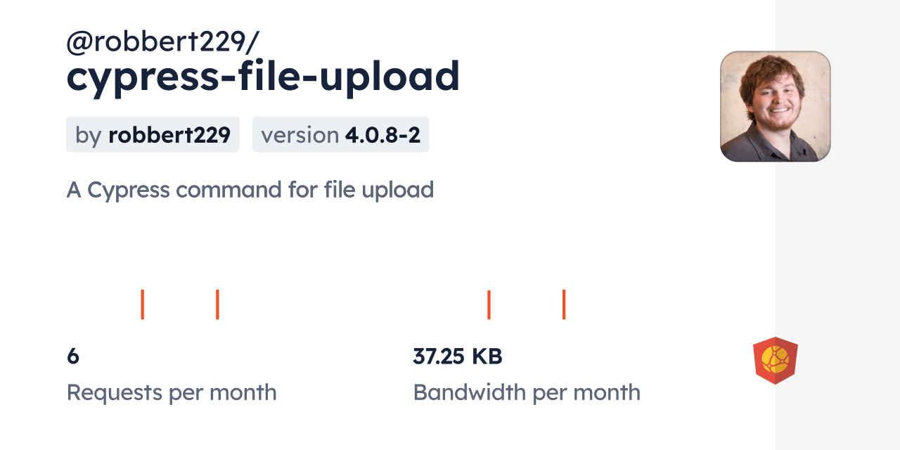 robbert229/cypressfileupload CDN by jsDelivr A CDN for npm and GitHub