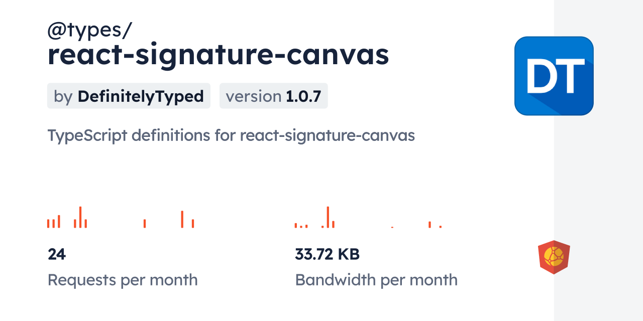 types/reactsignaturecanvas CDN by jsDelivr A CDN for npm and GitHub