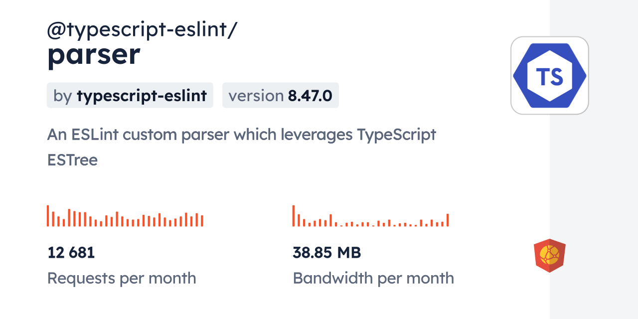 typescripteslint/parser CDN by jsDelivr A CDN for npm and GitHub