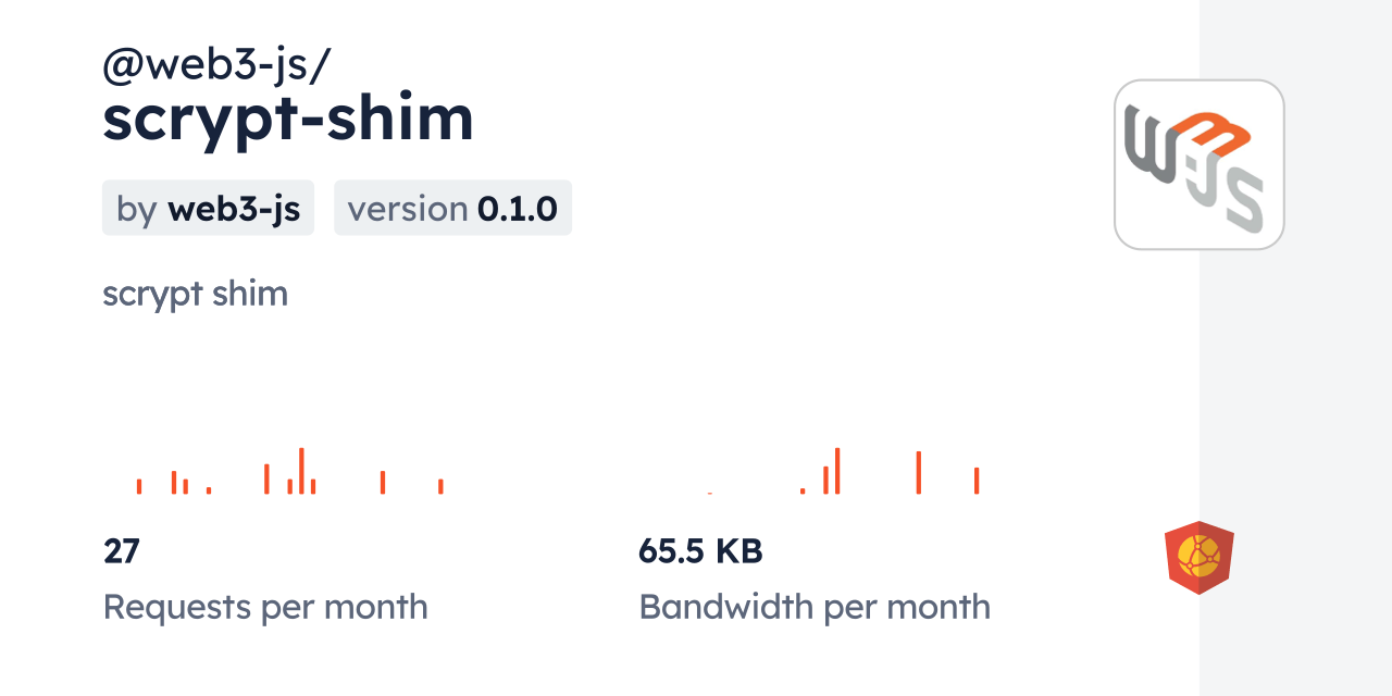 web3js/scryptshim CDN by jsDelivr A CDN for npm and GitHub