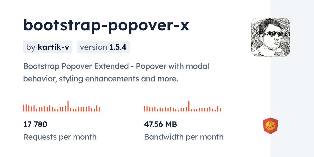 bootstrappopoverx CDN by jsDelivr A CDN for npm and GitHub