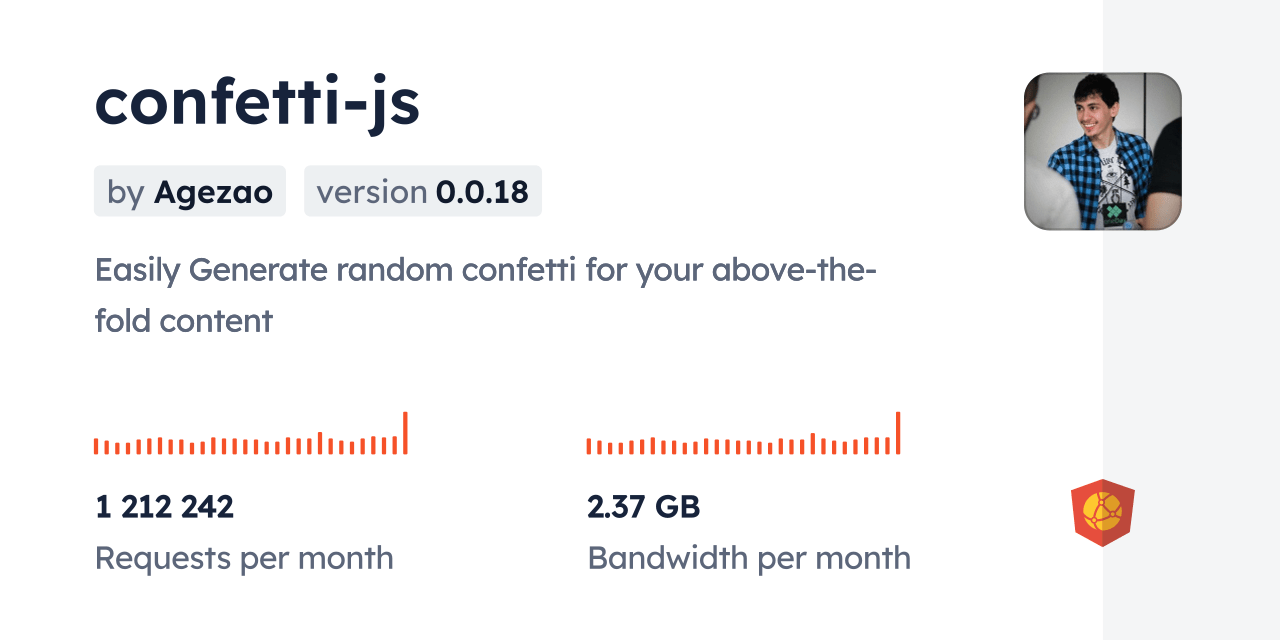 confettijs CDN by jsDelivr A CDN for npm and GitHub