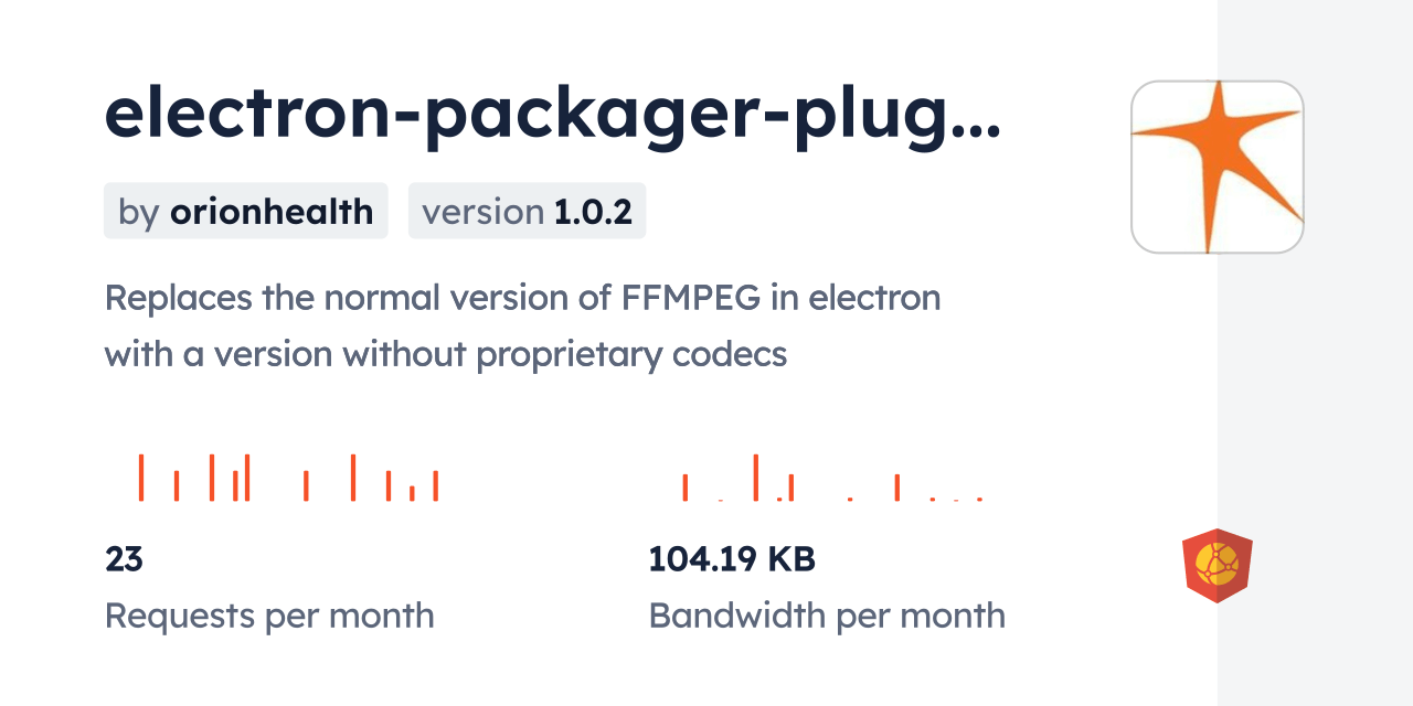 electronpackagerpluginnonproprietarycodecsffmpeg CDN by jsDelivr