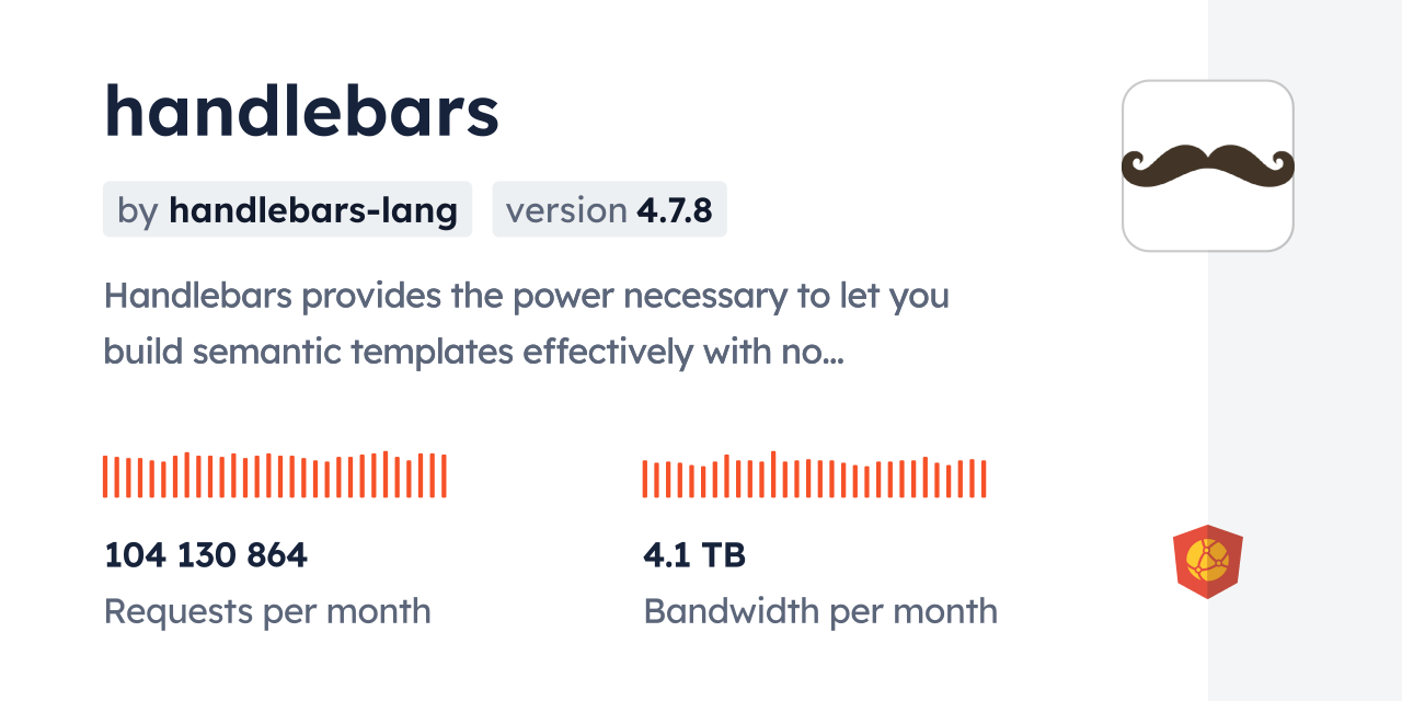 handlebars CDN by jsDelivr A CDN for npm and GitHub