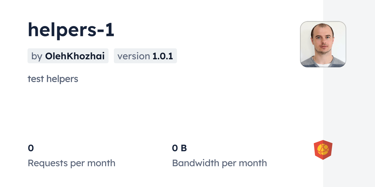 helpers1 CDN by jsDelivr A CDN for npm and GitHub
