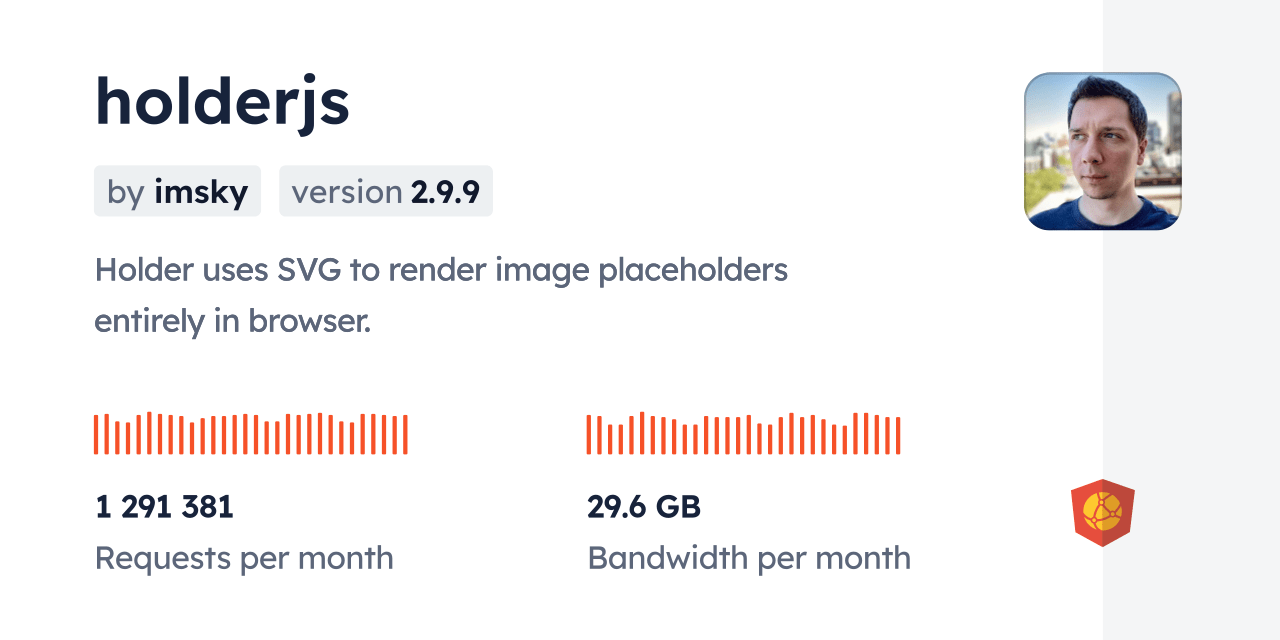 holderjs CDN by jsDelivr A CDN for npm and GitHub