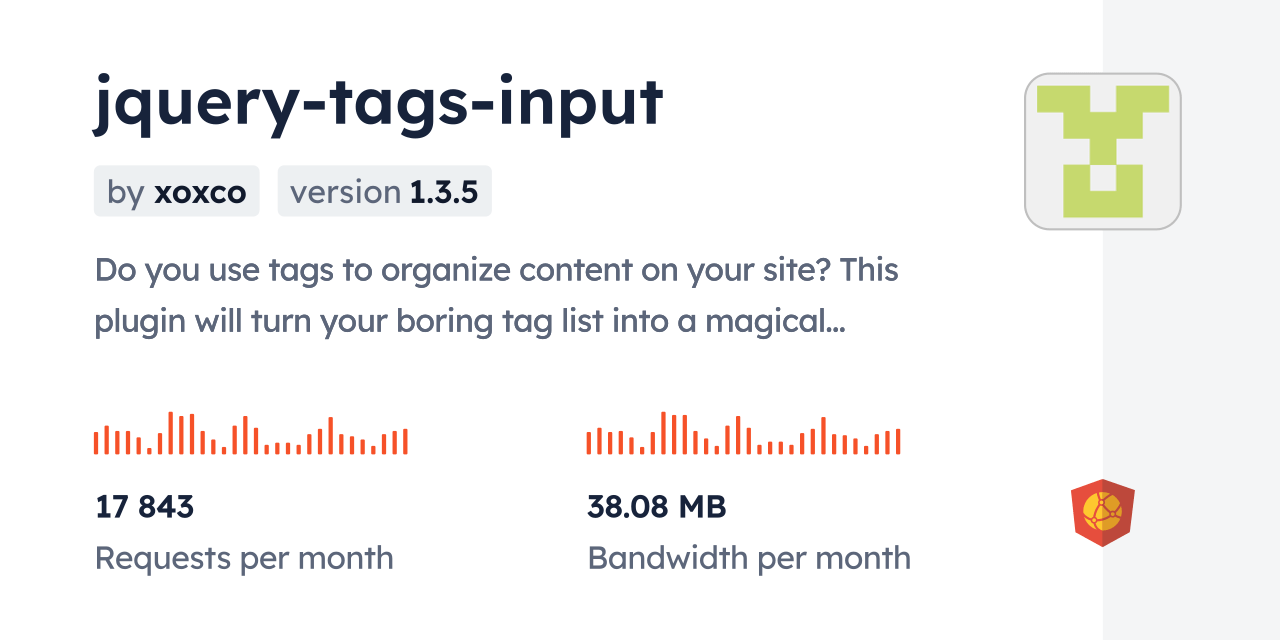 jquerytagsinput CDN by jsDelivr A CDN for npm and GitHub