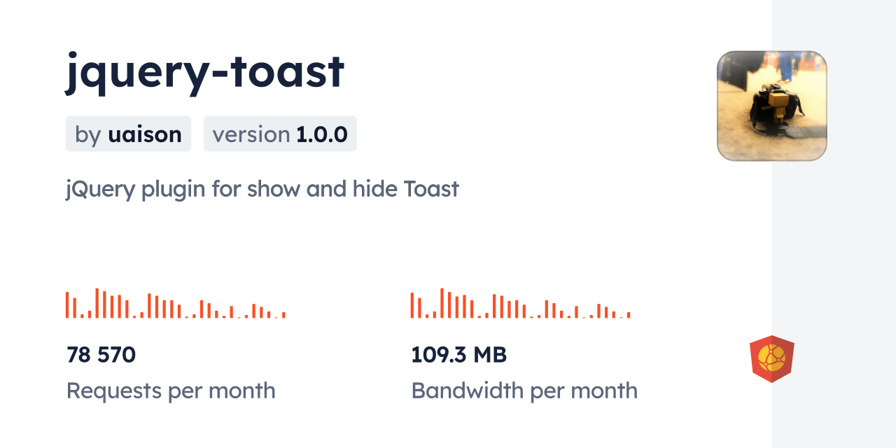jquerytoast CDN by jsDelivr A CDN for npm and GitHub