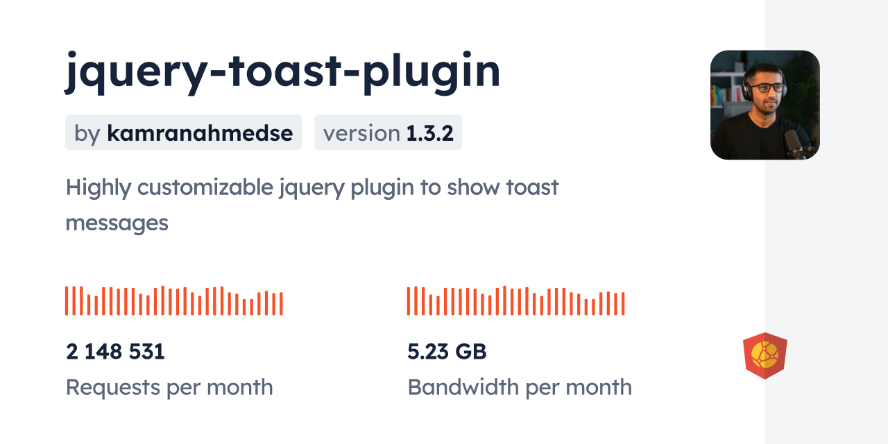 jquerytoastplugin CDN by jsDelivr A CDN for npm and GitHub