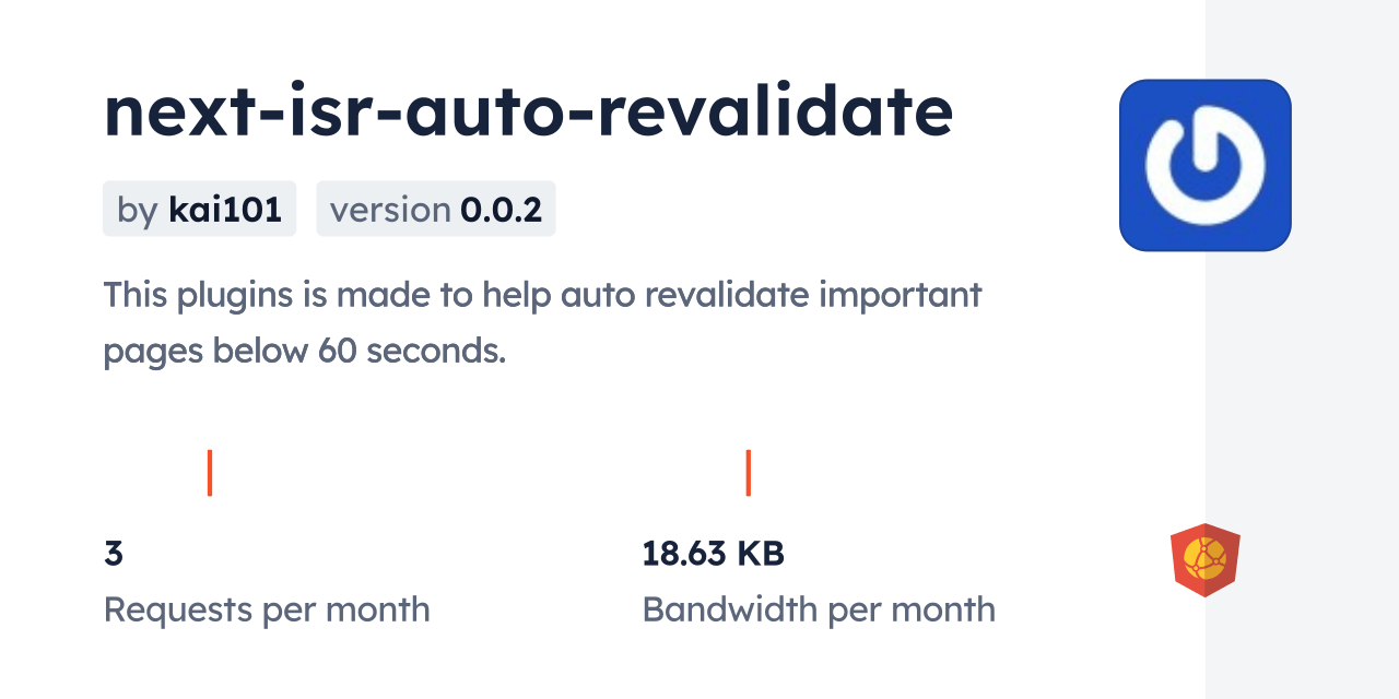 nextisrautorevalidate CDN by jsDelivr A CDN for npm and GitHub