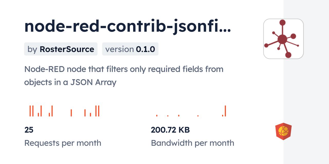 noderedcontribjsonfilter CDN by jsDelivr A CDN for npm and GitHub