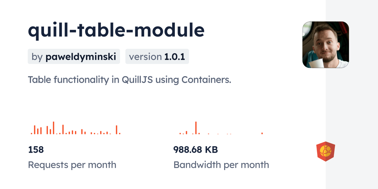 quilltablemodule CDN by jsDelivr A CDN for npm and GitHub