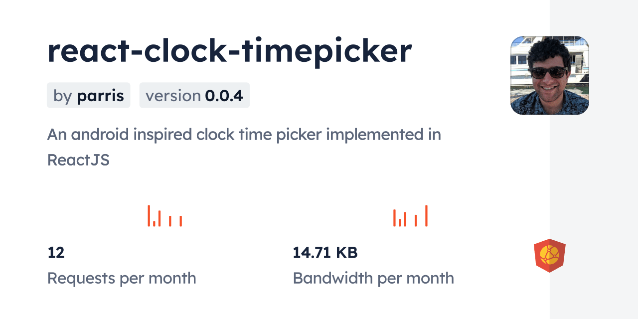 reactclocktimepicker CDN by jsDelivr A CDN for npm and GitHub