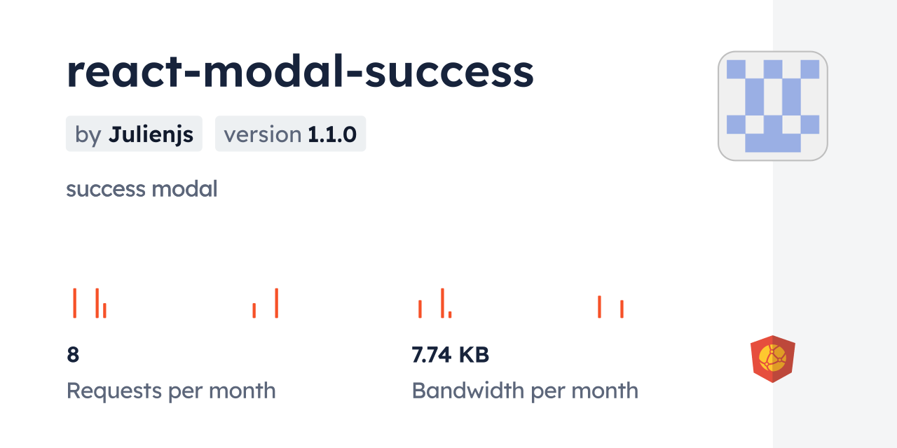 reactmodalsuccess CDN by jsDelivr A CDN for npm and GitHub