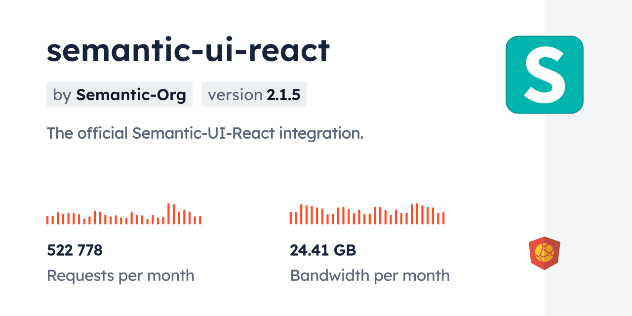 semanticuireact CDN by jsDelivr A CDN for npm and GitHub