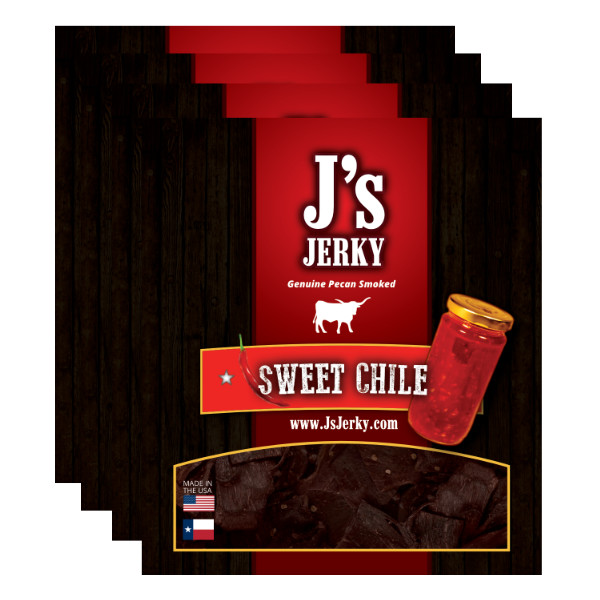 Sweet Chile 4 pack Js Jerky
