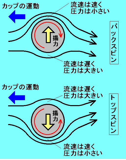 流体工学部門：流れの読み物：楽しい流れの実験教室：マグナスカップ