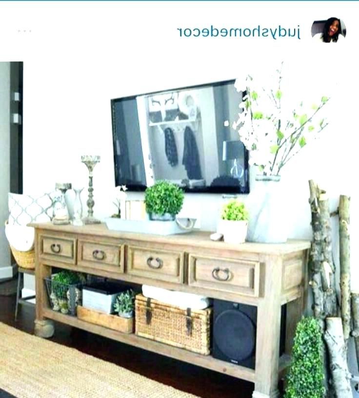 The Best Oak & Brass Stacking Media Console Tables