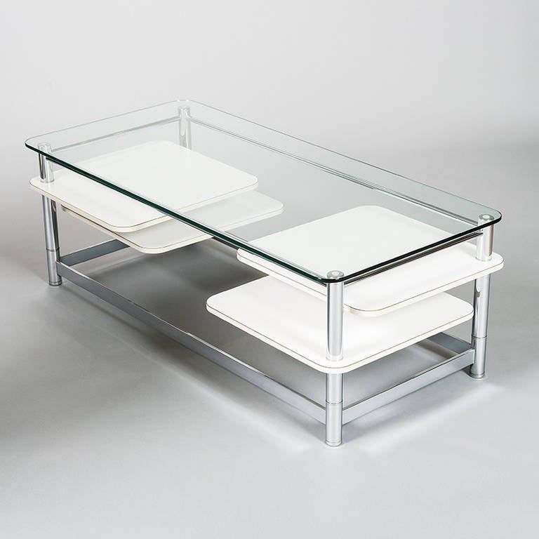 10 Inspirations Chrome and Glass Rectangular Coffee Tables