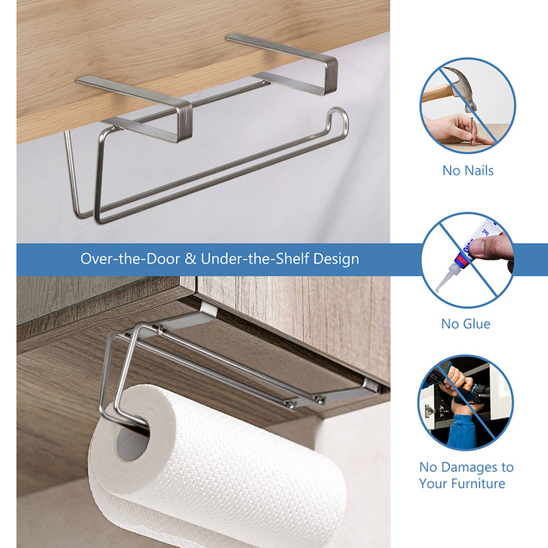 JSVER Stainless Steel Paper Towel Holder JSVER Under Paper