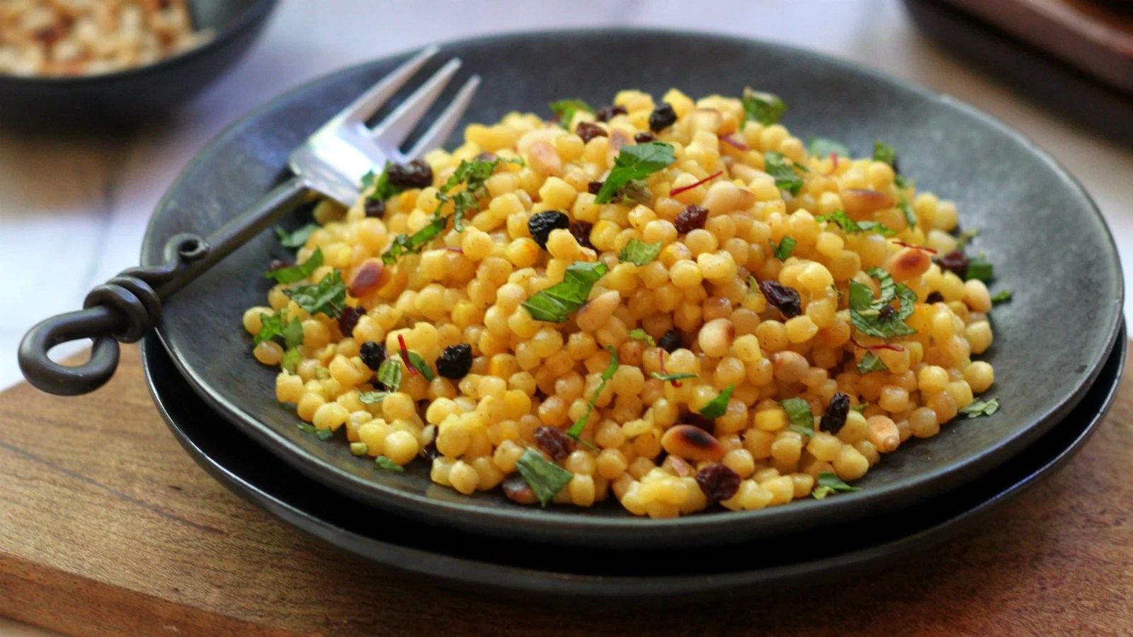 Israeli Couscous Pilaf A toasty, fragrant and fresh side dish Jewish