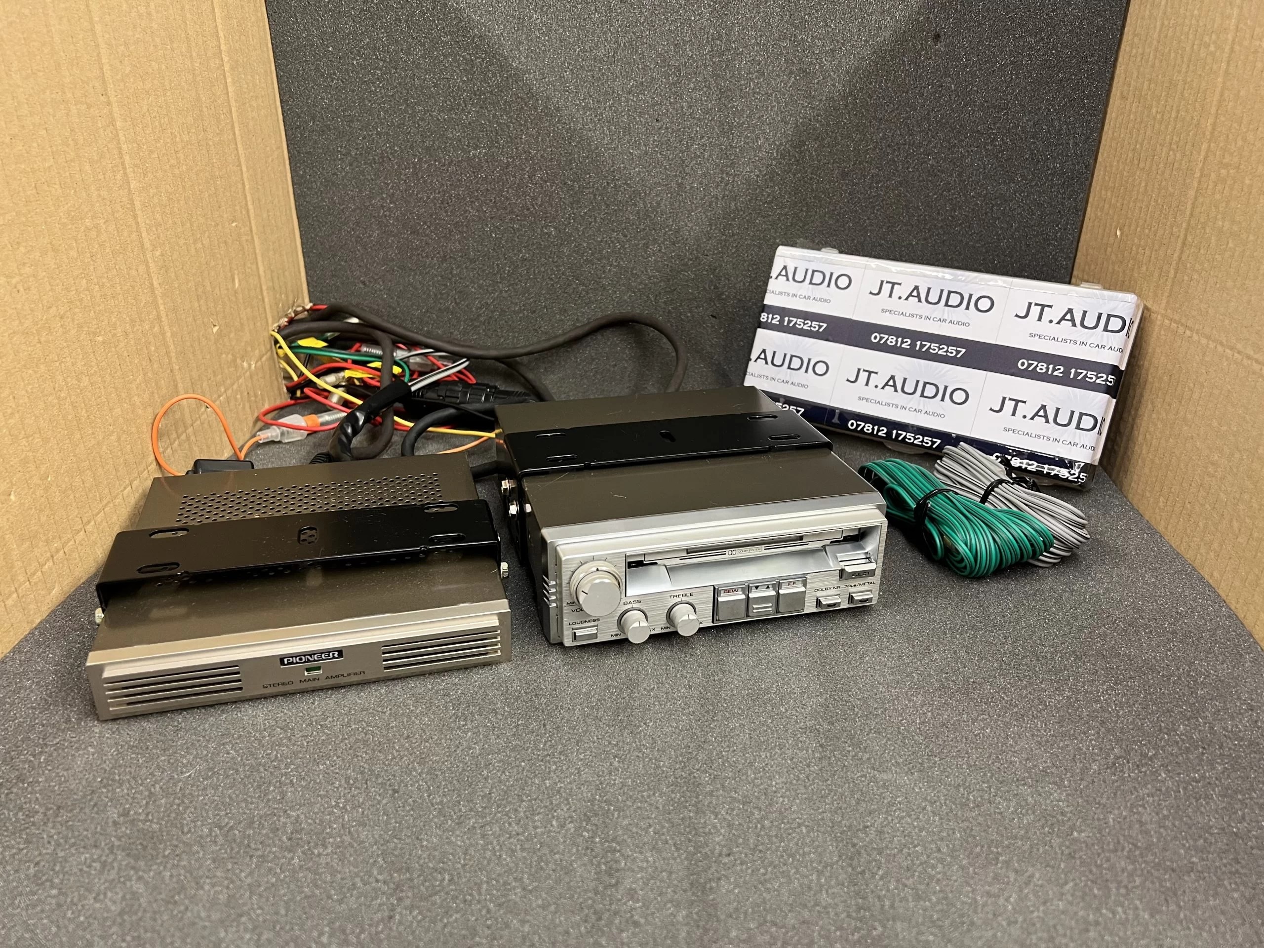 Pioneer old retro component car cassette player Kp717g with Gm4
