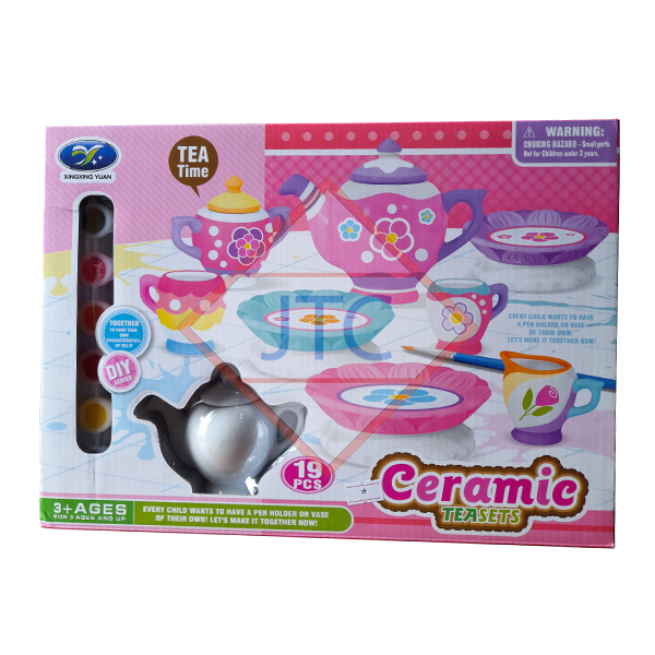 Ceramic Toy Tea Set atelieryuwa.ciao.jp