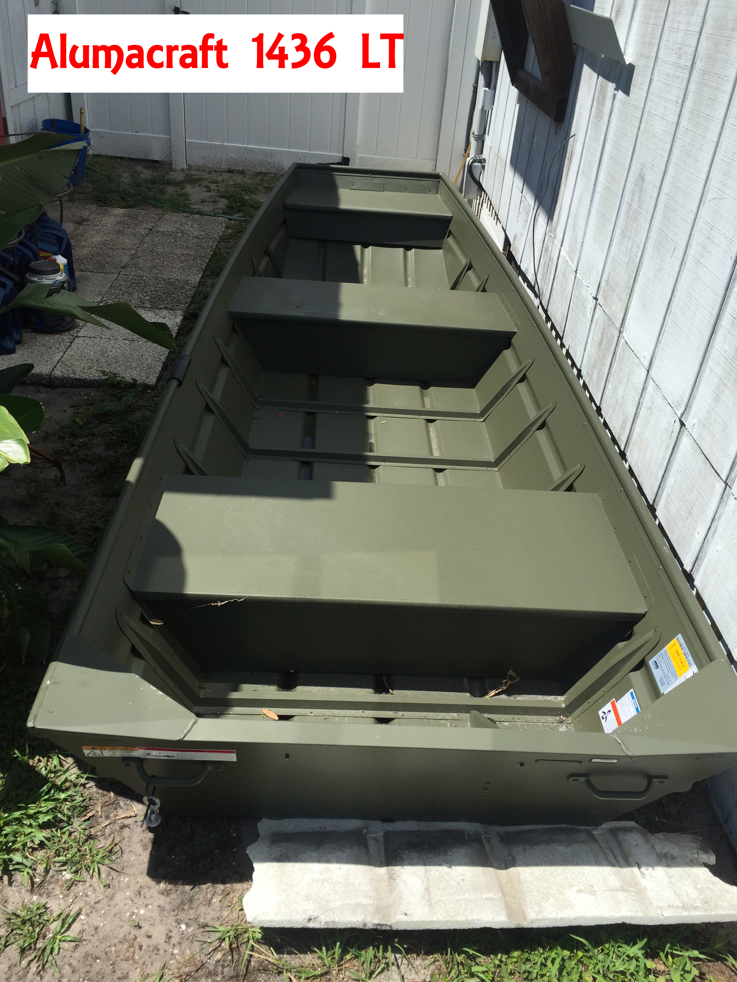 Alumacraft 1436 jon boat JTgatoring