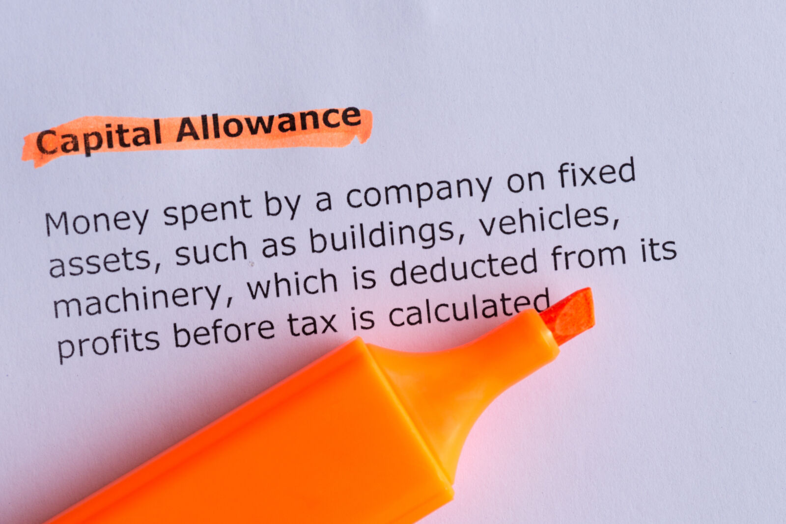 Capital Allowances and the Super Deduction, Accountants Bangor