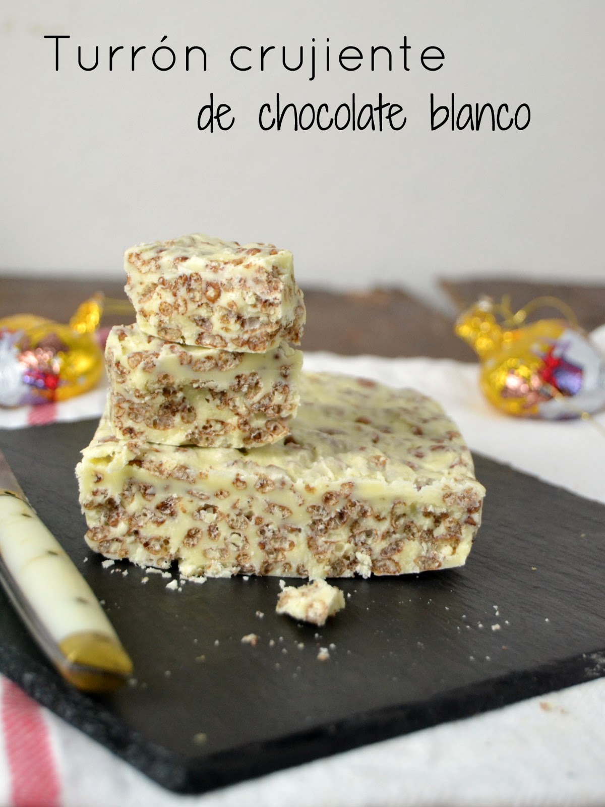 Turrón crujiente de chocolate blanco Juanan Sempere