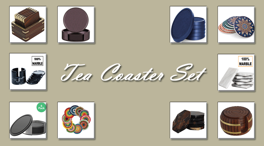 10 COOL TEA COASTERS FOR HASSLEFREE DRINKING TIME!
