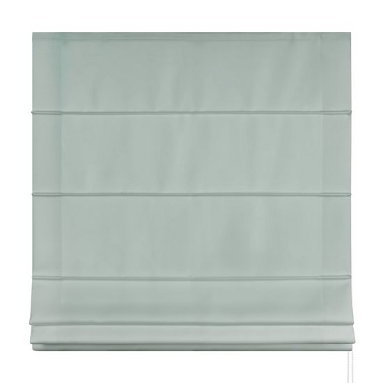 Custom mint green Roman blind. Bespoke Roman blinds UK.