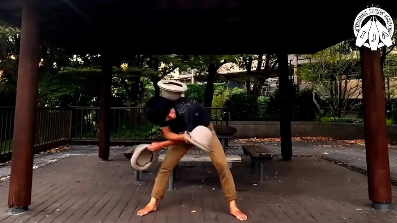 Hat Juggling by Yushi Yahata from Japan IJA Tricks of the Month · IJA