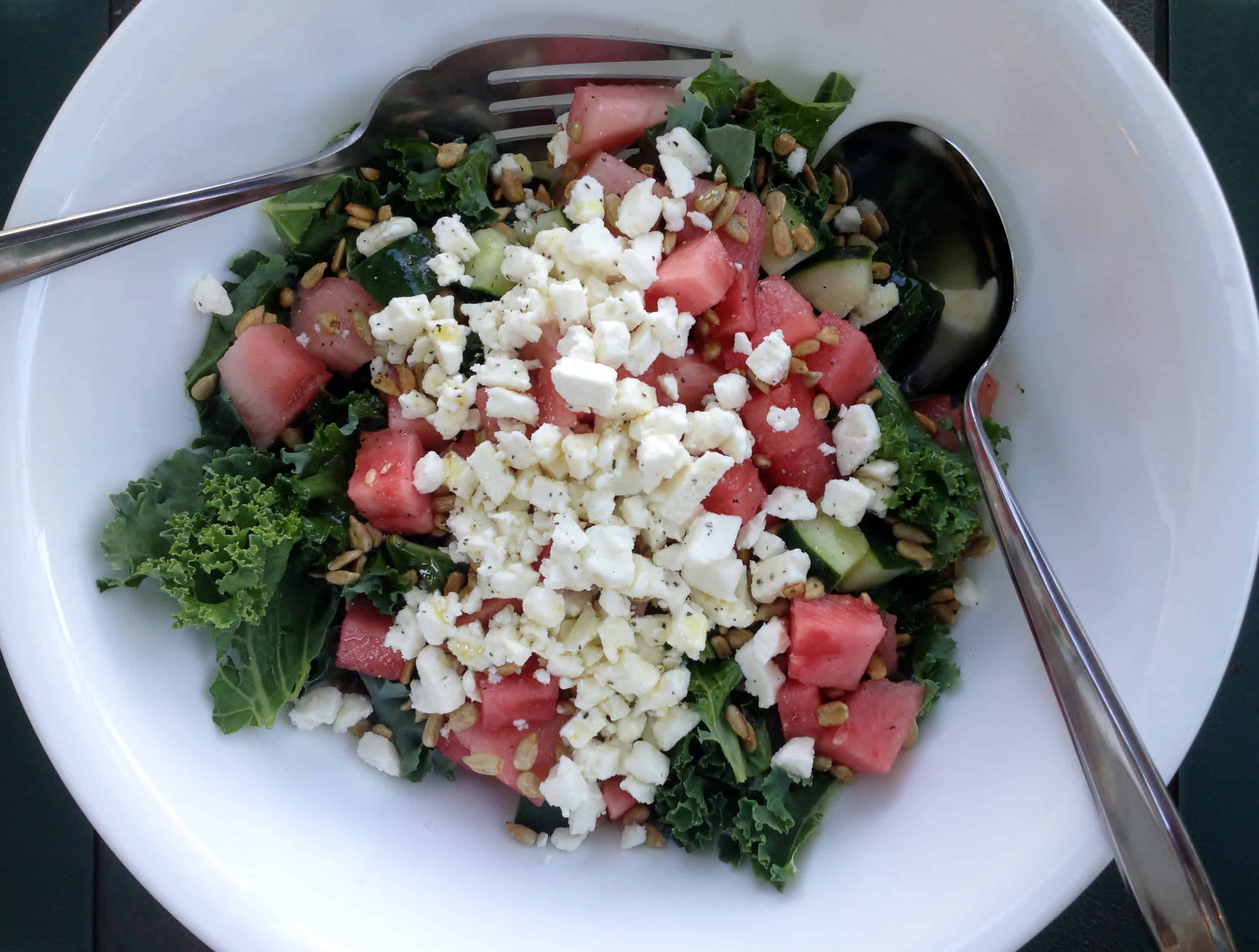 Kale Watermelon Salad with Feta Juggling with Julia