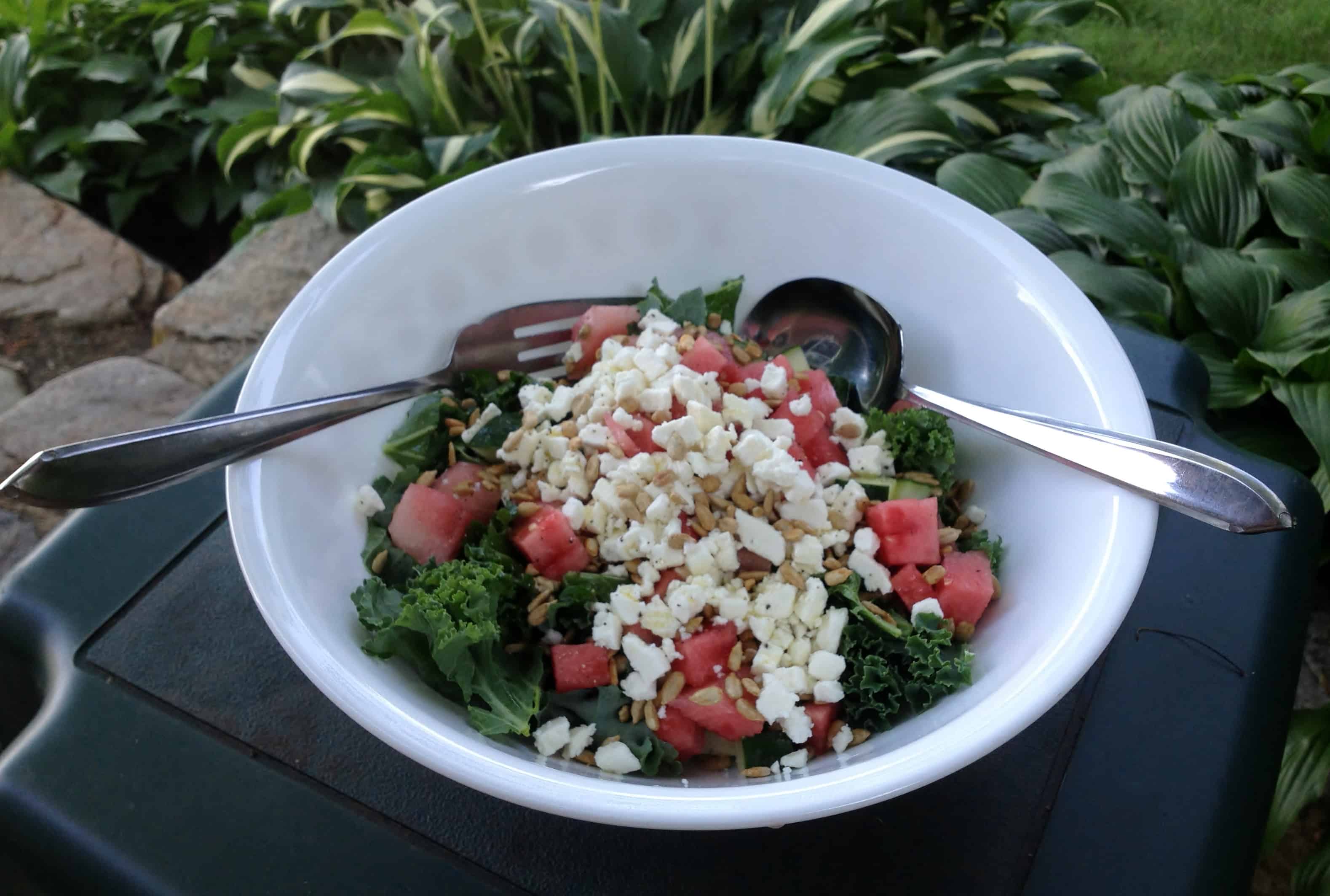 Kale Watermelon Salad with Feta Juggling with Julia