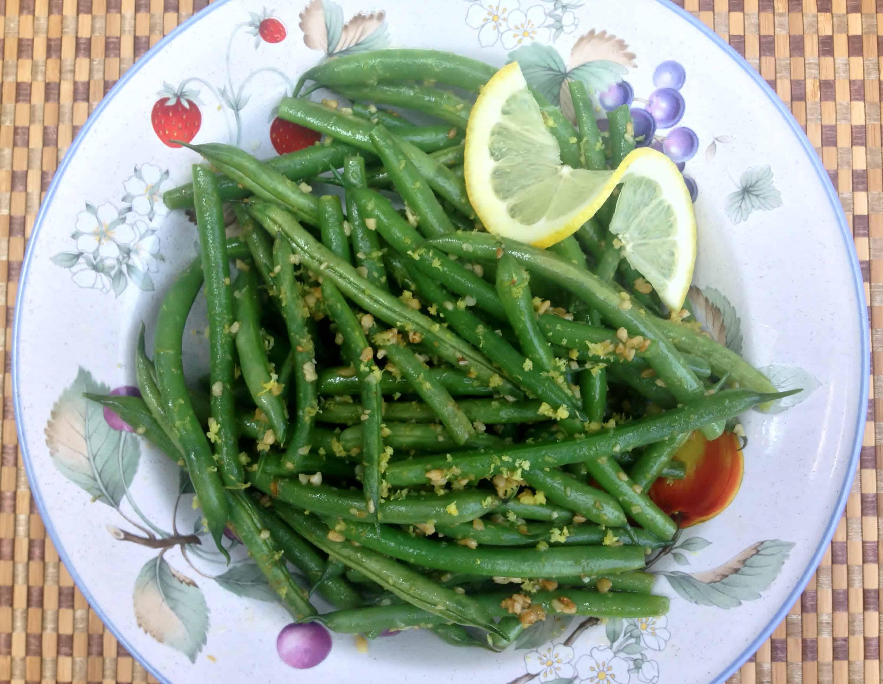 Lemon Garlic Green Beans Juggling with Julia