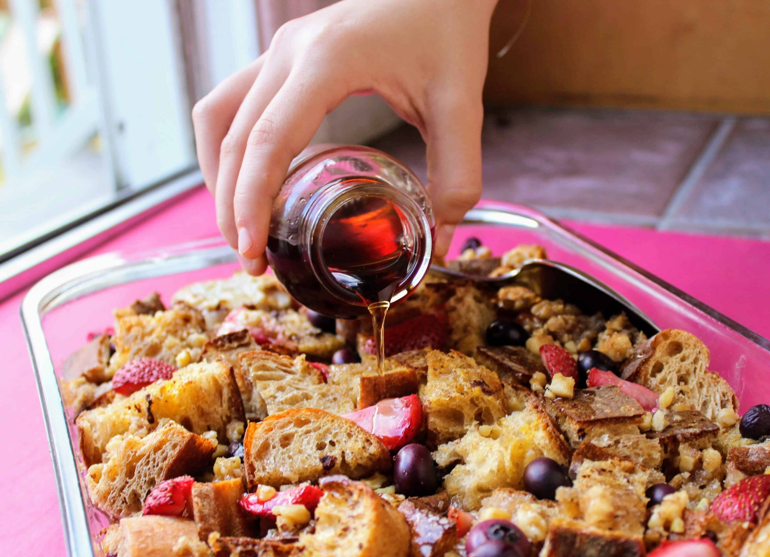 Whole Grain French Toast Bake with Berries Juggling with Julia