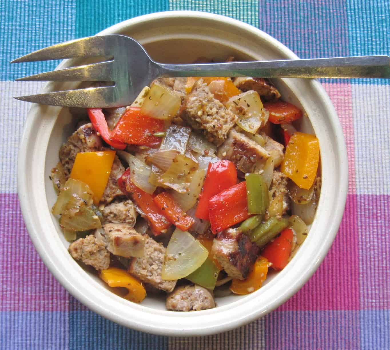 Turkey Sausage with Peppers and Onions Juggling with Julia