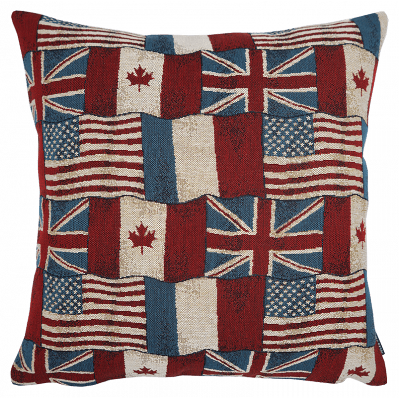 Flag cushion cover 80th anniversary of DDay Jules Pansu