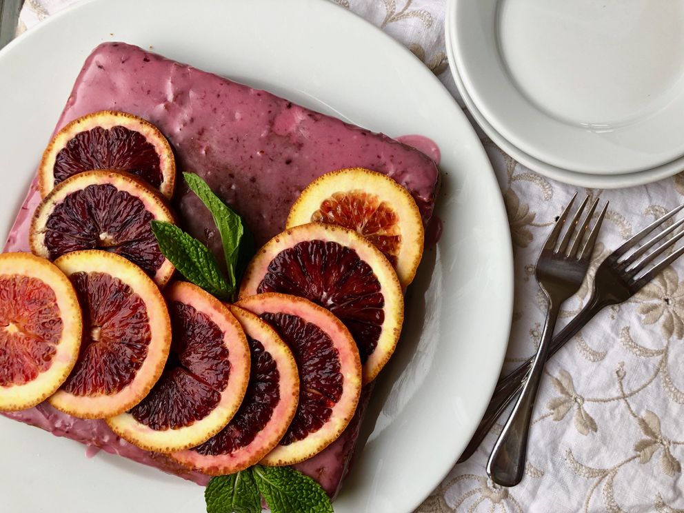 Springtime tastes like bloodorange snack cake Julia O'Malley