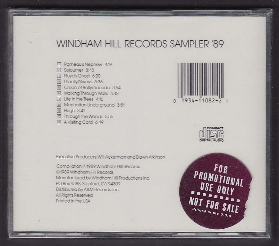 Windham Hill Records Sampler 1989 WD1082 CD 1989