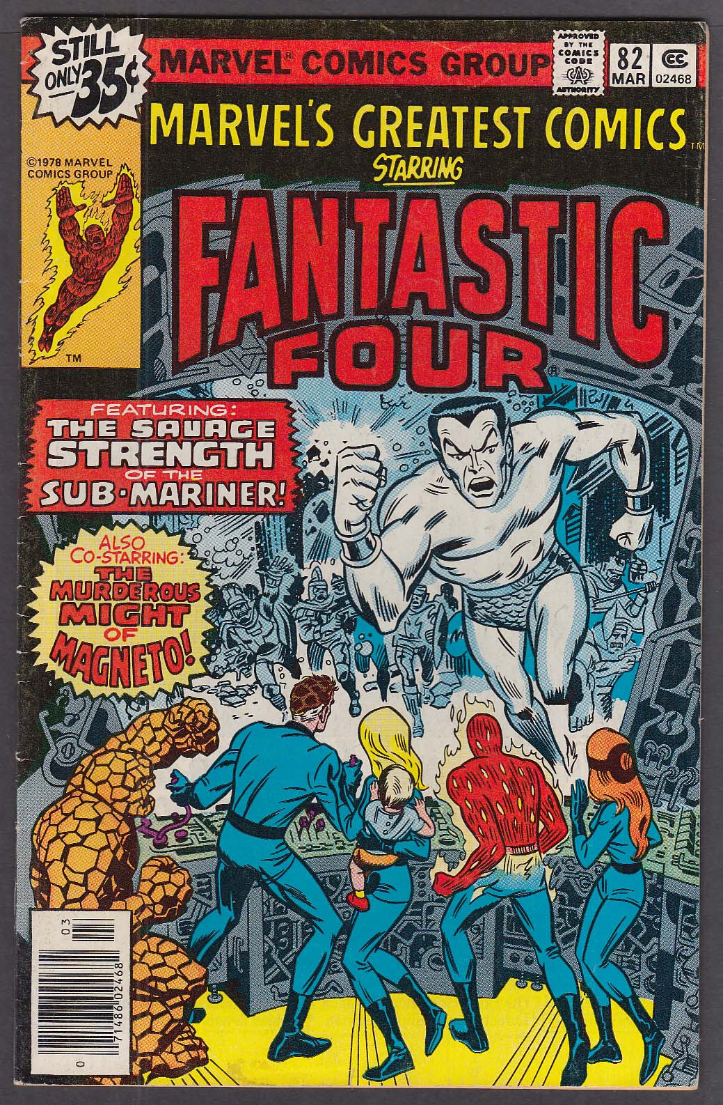 MARVEL'S GREATEST COMICS 82 Fantastic Four comic book 3 1979