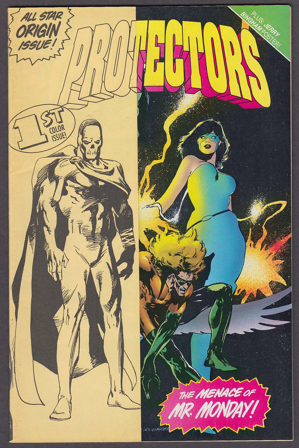 PROTECTORS 1 Malibu comic book 9 1992