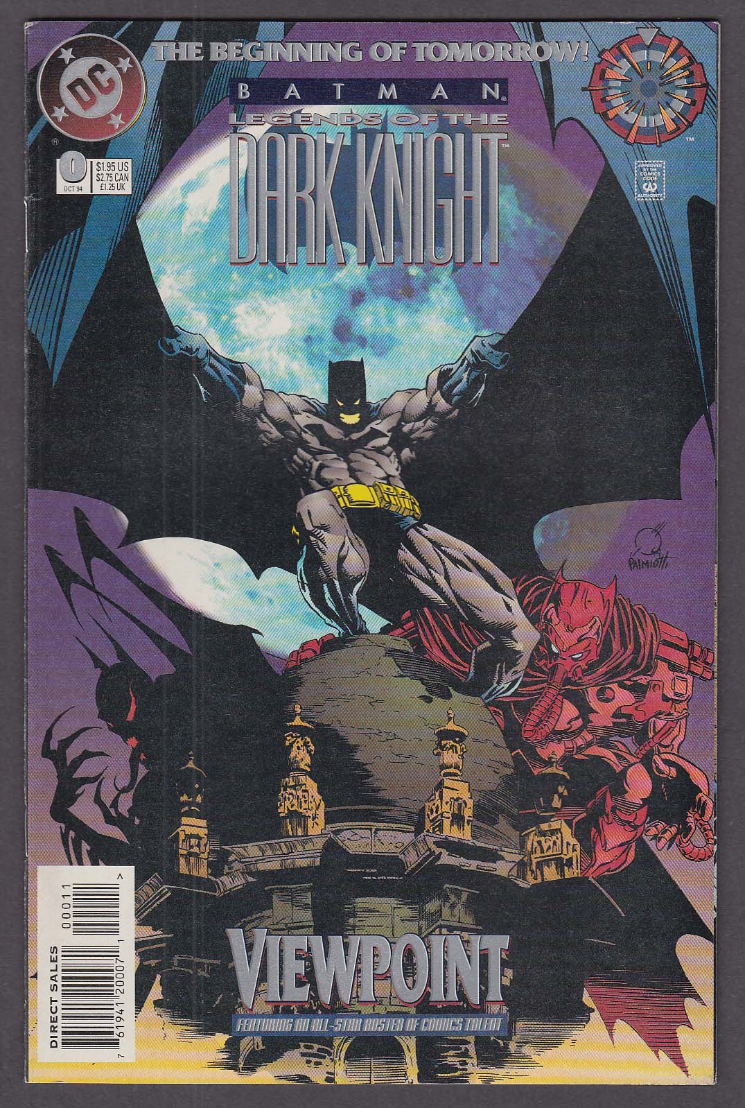 BATMAN LEGENDS of the DARK KNIGHT 0 DC comic book 10 1994 Viewpoint